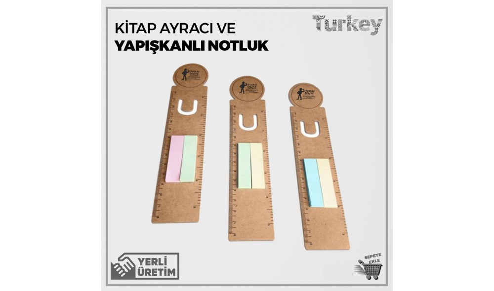 Kitap Ayracı Ve Yapışkanlı Notluk